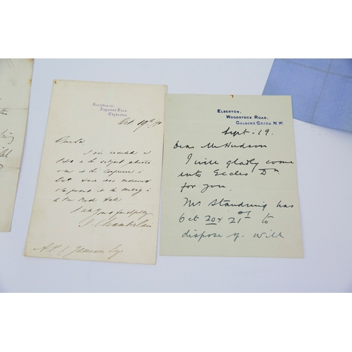 108 - AUTOGRAPHS & LETTERS COLLECTION, POLITICS & MILITARY, INCLUDES PHILIP SNOWDEN. A collection of 19th ... 