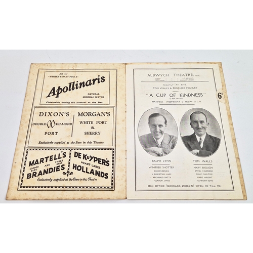 110 - LAURENCE OLIVIER SIGNED FORTUNE THEATRE PROGRAMME, PLUS OTHERS (3). Two ca. 1930s theatre playbills.... 