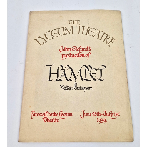 110 - LAURENCE OLIVIER SIGNED FORTUNE THEATRE PROGRAMME, PLUS OTHERS (3). Two ca. 1930s theatre playbills.... 