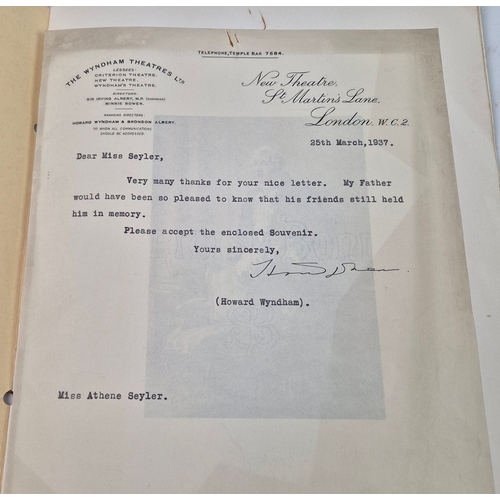 110 - LAURENCE OLIVIER SIGNED FORTUNE THEATRE PROGRAMME, PLUS OTHERS (3). Two ca. 1930s theatre playbills.... 