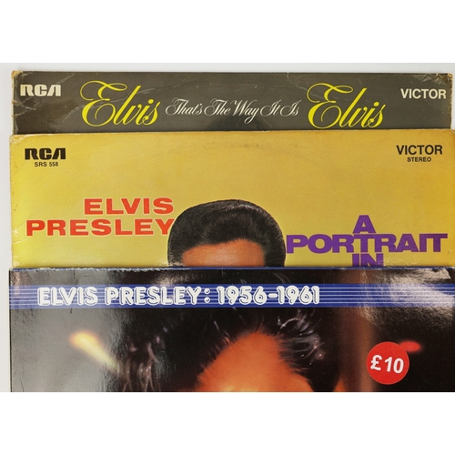 126 - A COLLECTION OF ELVIS PRESLEY LPs, BOOKS & EPHEMERA (15). To include 8 LPs (including two box sets),... 