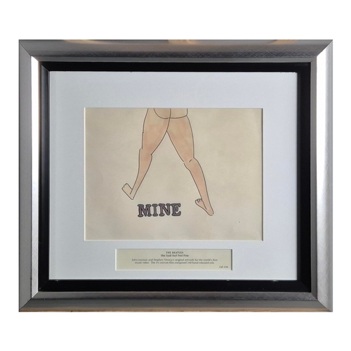 138 - JOHN LENNON, STEPHEN VERONA. 'SHE SAID SO' / 'I FEEL FINE', CEL 144 ORIGINAL ARTWORK. An original dr... 