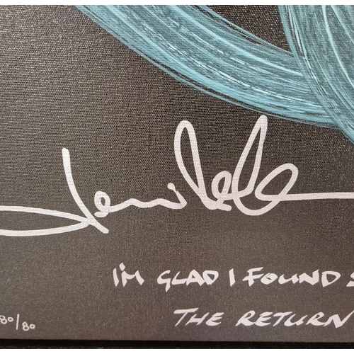 145 - SPACE COWBOY, JAMIROQUAI, SIGNED BY JAY KAY. Limited edition Soundwaves Artwork created from the aud... 