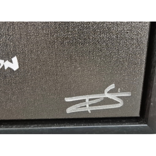 145 - SPACE COWBOY, JAMIROQUAI, SIGNED BY JAY KAY. Limited edition Soundwaves Artwork created from the aud... 