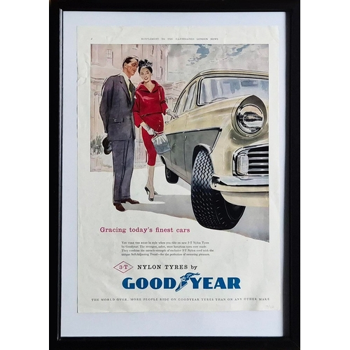 163 - SIX VINTAGE ADVERTISING POSTERS (6). A set of six vintage American advertising posters, 1950s and 60... 