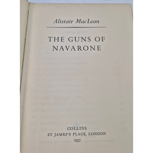 21 - ALISTAIR MACLEAN. THE GUNS OF NAVARONE, 1ST EDITION. London: William Collins & Sons, 1957. 1st editi... 