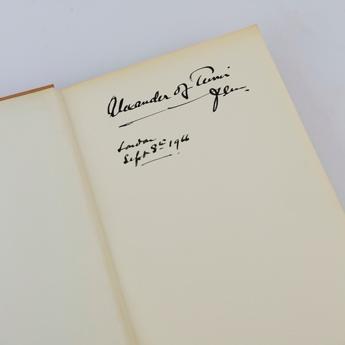 23 - EARL ALEXANDER. THE MEMOIRS OF FIELD-MARSHAL EARL ALEXANDER OF TUNIS 1940-1945, SIGNED 1ST ED. Londo... 