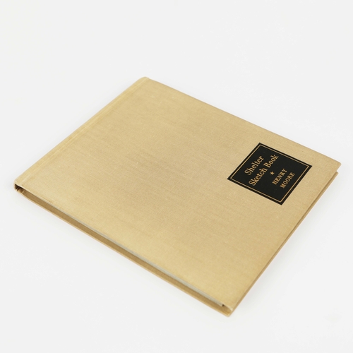 26 - HENRY MOORE. SHELTER SKETCH BOOK, 1940. London: Editions Poetry, 1940. Wide 8vo. 82pp, all colour or... 