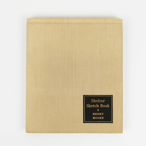 26 - HENRY MOORE. SHELTER SKETCH BOOK, 1940. London: Editions Poetry, 1940. Wide 8vo. 82pp, all colour or... 