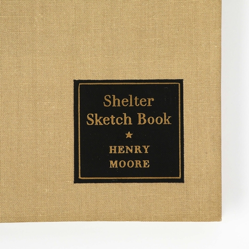26 - HENRY MOORE. SHELTER SKETCH BOOK, 1940. London: Editions Poetry, 1940. Wide 8vo. 82pp, all colour or... 