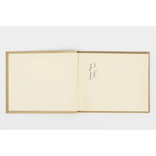 26 - HENRY MOORE. SHELTER SKETCH BOOK, 1940. London: Editions Poetry, 1940. Wide 8vo. 82pp, all colour or... 