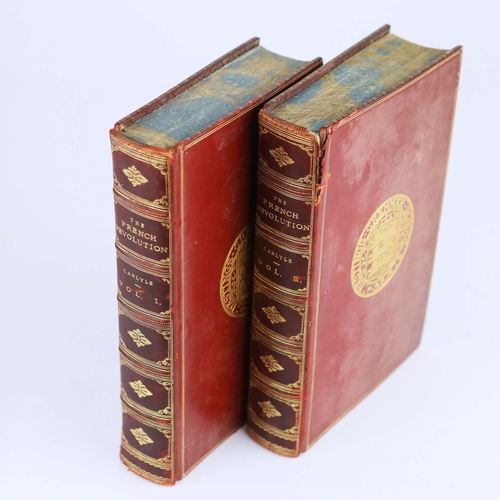 28 - THOMAS CARLYLE. THE FRENCH REVOLUTION, 2 VOLS, 1906 (2). London: Macmillan and Co Ltd., 1906. Two vo... 