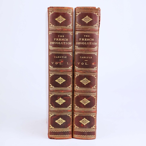 28 - THOMAS CARLYLE. THE FRENCH REVOLUTION, 2 VOLS, 1906 (2). London: Macmillan and Co Ltd., 1906. Two vo... 