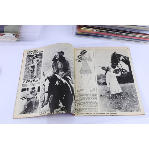 47 - VINTAGE RAVE MAGAZINES, NEAR FULL RUN OF 72 ISSUES, 1964-71. Rave Magazines, 72 issues of the UK's i... 