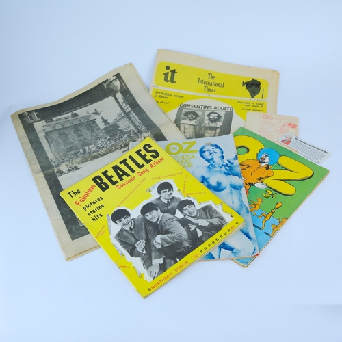 48 - A COLLECTION OF 1960s CULTURAL EPHEMERA (5). To include:
 The Fabulous Beatles Souvenir Song Album ... 