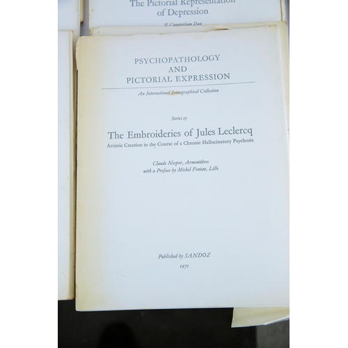 50 - COLLECTION OF RARE PSYCHOPATHOLOGY AND PICTORIAL EXPRESSION FOLIOS (13). A substantial partial run (... 
