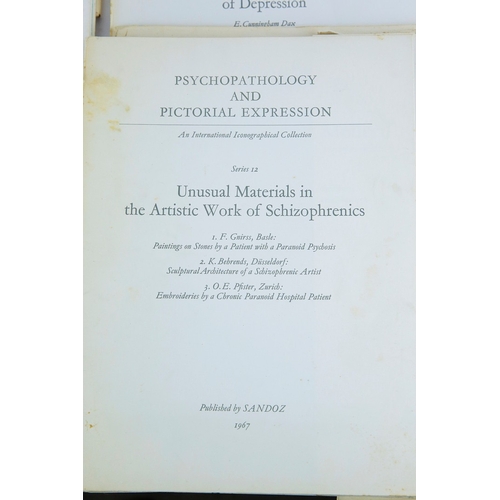50 - COLLECTION OF RARE PSYCHOPATHOLOGY AND PICTORIAL EXPRESSION FOLIOS (13). A substantial partial run (... 