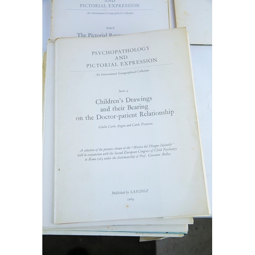 50 - COLLECTION OF RARE PSYCHOPATHOLOGY AND PICTORIAL EXPRESSION FOLIOS (13). A substantial partial run (... 