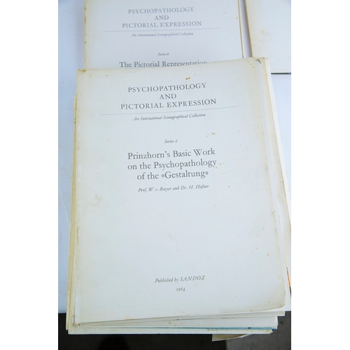 50 - COLLECTION OF RARE PSYCHOPATHOLOGY AND PICTORIAL EXPRESSION FOLIOS (13). A substantial partial run (... 