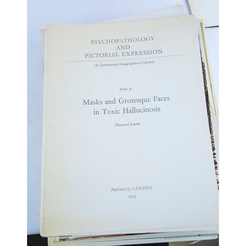 50 - COLLECTION OF RARE PSYCHOPATHOLOGY AND PICTORIAL EXPRESSION FOLIOS (13). A substantial partial run (... 