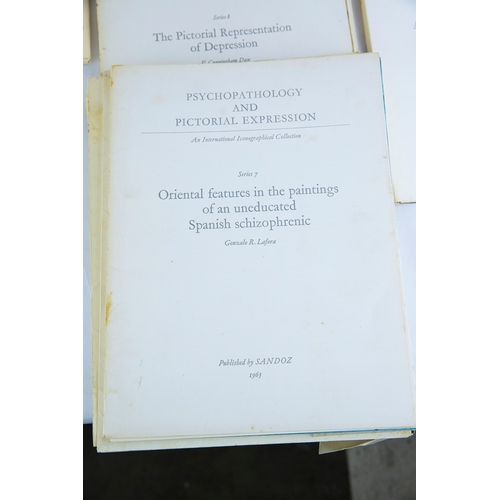 50 - COLLECTION OF RARE PSYCHOPATHOLOGY AND PICTORIAL EXPRESSION FOLIOS (13). A substantial partial run (... 