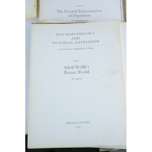 50 - COLLECTION OF RARE PSYCHOPATHOLOGY AND PICTORIAL EXPRESSION FOLIOS (13). A substantial partial run (... 