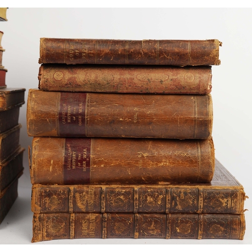 76 - A COLLECTION OF ANTIQUARIAN BOOKS (17). Mixed genre, most 19th century. All hardcover and most with ... 