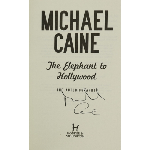 8 - FIVE SIGNED, 1ST EDITION CELEBRITY AUTOBIOGRAPHIES, INCL. MICHAEL CAINE (5). Titles include: Michael... 