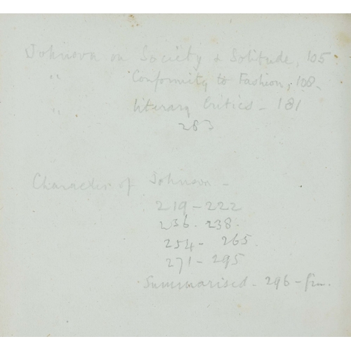 80 - HESTHER LYNCH PIOZZI. ANECDOTES OF THE LATE SAMUEL JOHNSON..., 1786. Piozzi, Hesther Lynch. Anecdote... 