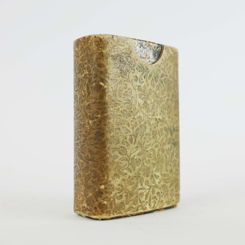 88 - J.C. DIETERICH. GOETTINGER TASCHEN-CALENDAR (POCKET CALENDAR), 1787. 12mo. Contemporary mottled tort... 