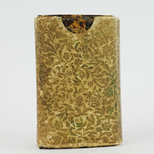 88 - J.C. DIETERICH. GOETTINGER TASCHEN-CALENDAR (POCKET CALENDAR), 1787. 12mo. Contemporary mottled tort... 