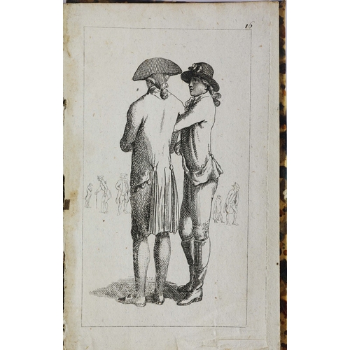 88 - J.C. DIETERICH. GOETTINGER TASCHEN-CALENDAR (POCKET CALENDAR), 1787. 12mo. Contemporary mottled tort... 