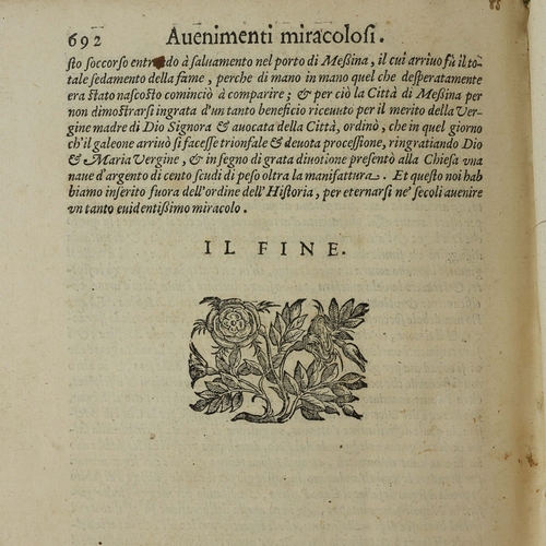 93 - GIUSEPPE COSTANZO BUONFIGLIO. PRIMA PARTE DELL'HISTORIA SICILIANA..., 1604. Prima parte dell'histori... 