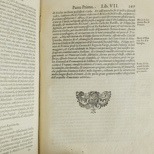 93 - GIUSEPPE COSTANZO BUONFIGLIO. PRIMA PARTE DELL'HISTORIA SICILIANA..., 1604. Prima parte dell'histori... 