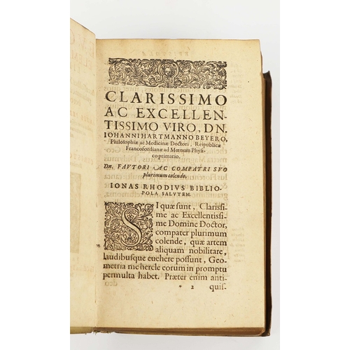 94 - EUCLID, CHRISTOPHER CLAVIUS. EUCLIDIS ELEMENTORUM LIBRI XV, 1607. Euclidis Elementorum Libri XV: Acc... 