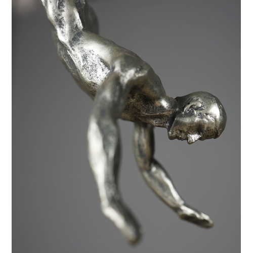 10 - CONTEMPORARY SCHOOL. ACROBATS IN RINGS (2). each 62cm H approx. (2).