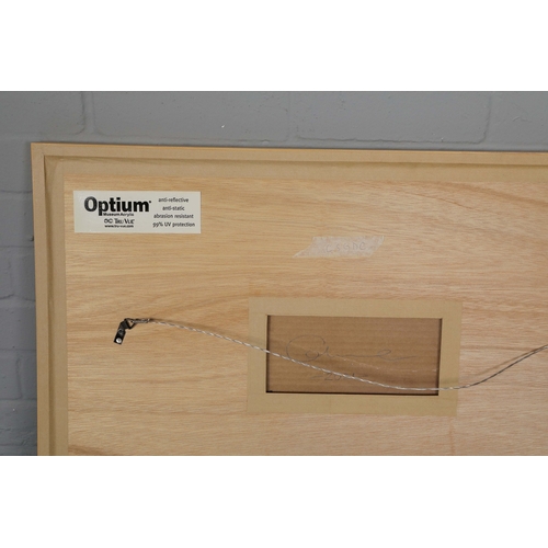 26 - OKOKUME (SPANISH B. 1985). TEMPLE OF POSEIDON. acrylic and oil pastel on cardboard, signed and dated... 