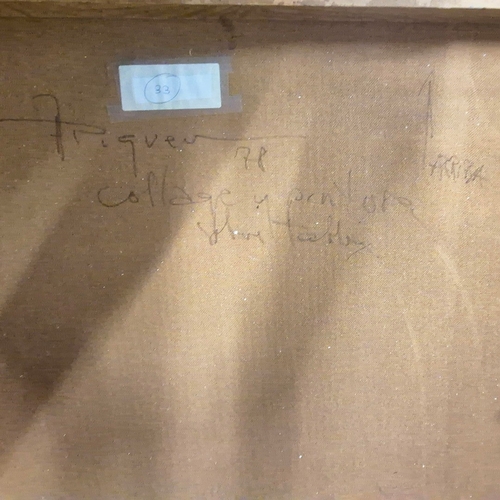 27 - FRANCISCO FARRERAS RICART (SPANISH B. 1927). ABSTRACT. (d) mixed media oil on board, signed, dated a... 