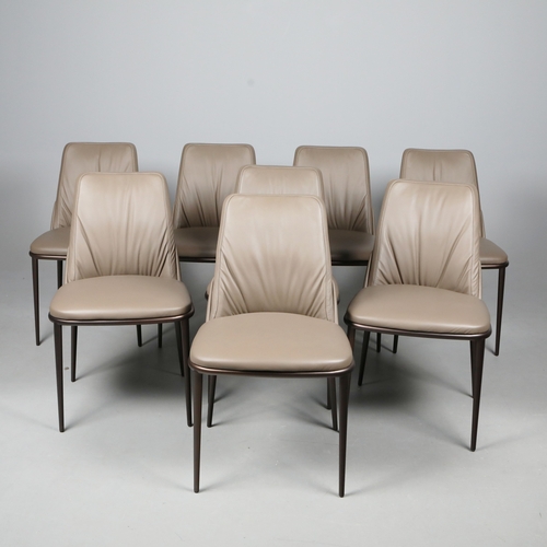 275 - CATTELAN ITALIA BELINA DINING CHAIRS, A SET OF 8. by Paolo Cattelan, each 51cm w x 87 cm t (8).