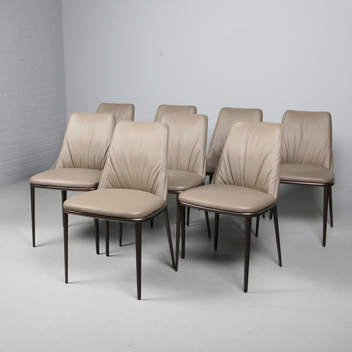 275 - CATTELAN ITALIA BELINA DINING CHAIRS, A SET OF 8. by Paolo Cattelan, each 51cm w x 87 cm t (8).