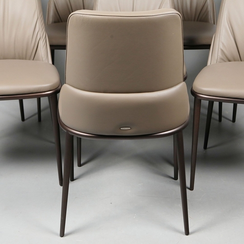 275 - CATTELAN ITALIA BELINA DINING CHAIRS, A SET OF 8. by Paolo Cattelan, each 51cm w x 87 cm t (8).
