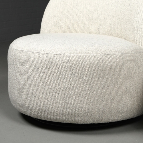 278 - ROBERT LANGFORD ELAINE SWIVEL CHAIRS, A PAIR. 74cm W each approx. (2).