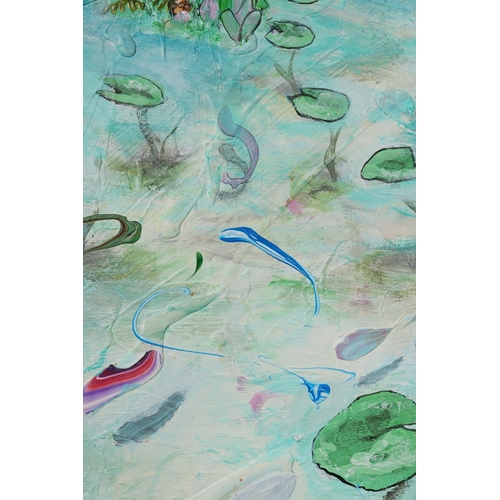 28 - TARIK CHEBLI. POPA LANGUR. oil on canvas, 115cm x 120cm.