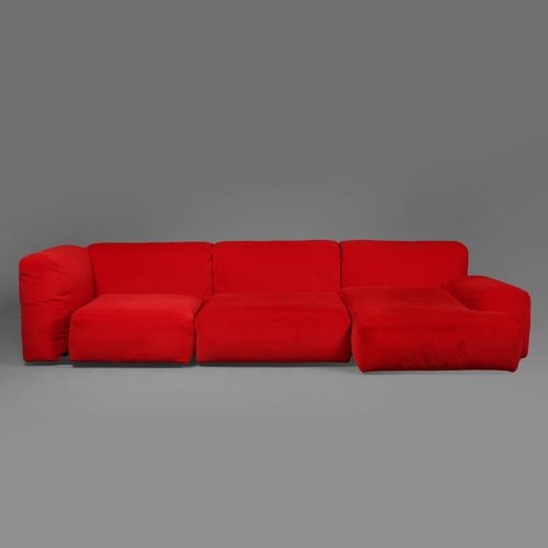 286 - CASSINA MEX CUBE SOFA. by Piero Lissoni, 66cm H x 300cm W x 120cm D
Comes with clips for base frame.