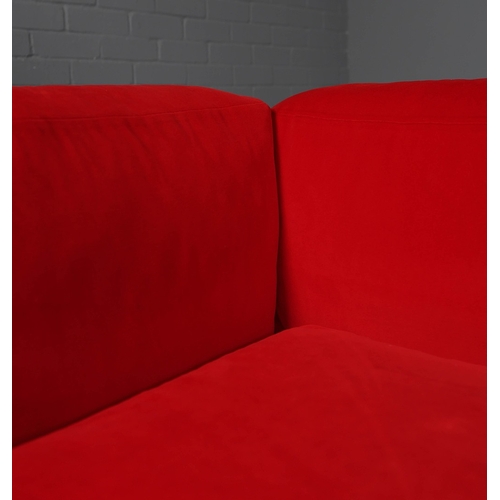286 - CASSINA MEX CUBE SOFA. by Piero Lissoni, 66cm H x 300cm W x 120cm D
Comes with clips for base frame.