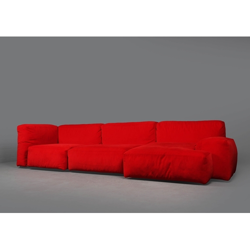 286 - CASSINA MEX CUBE SOFA. by Piero Lissoni, 66cm H x 300cm W x 120cm D
Comes with clips for base frame.