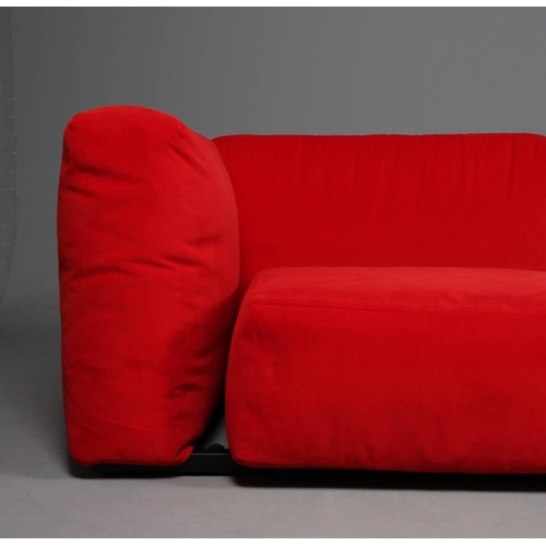286 - CASSINA MEX CUBE SOFA. by Piero Lissoni, 66cm H x 300cm W x 120cm D
Comes with clips for base frame.