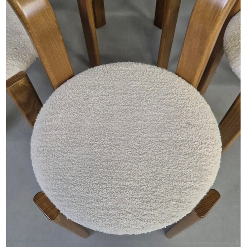 287 - SOHO HOME ZITA CHAIRS, A SET OF 6. in cream boucle each 56cm w x 74cm t. (6).