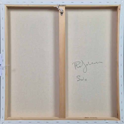 29 - PHIL JOHNS. SOLO. Oil on Canvas, 60cms x 60cms, signed and dated verso.