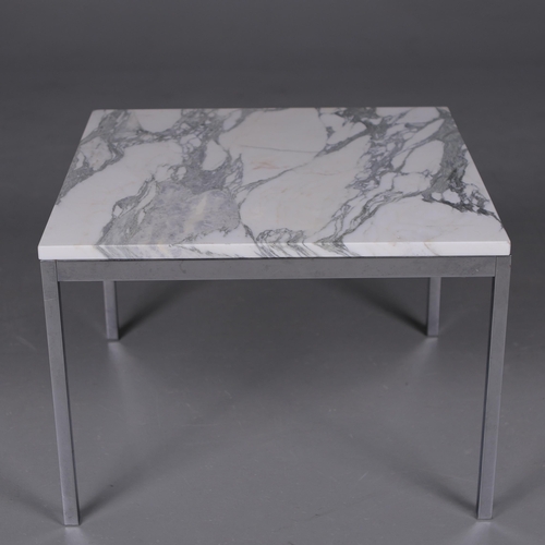 291 - KNOLL STUDIO FLORENCE KNOLL END TABLE. by Florence Knoll, 42cm H x 60cm W x 60cm D.